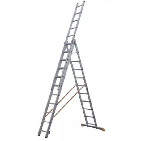 Лестница 3-х секционная алюминиевая 3*11