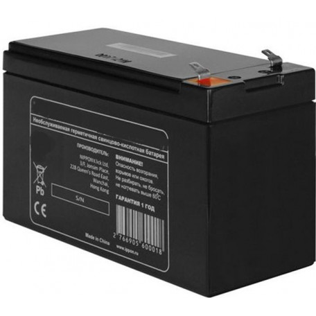 Аккумулятор для тележки WH-25ES 6V/1Ah свинцово-кислотный (WET battery)